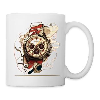 A retro chronograph is a piece of history - Mug - white - Right