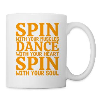 Dance with Your Heart Flag Guard Gift - Mug - white - Right