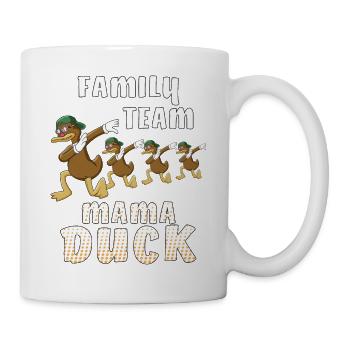 FAMILY TEAM MAMA DUCK - Tasse - Weiß - Rechts