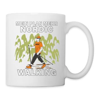 MEHR NORDIC WALKING - Tasse - Weiß - Rechts