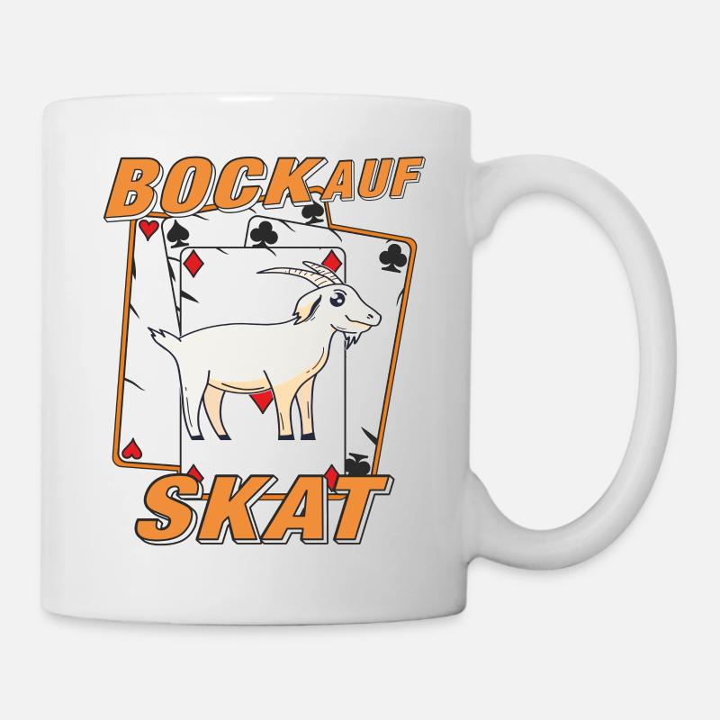 BOCK AUF SKAT - Tasse - Weiß