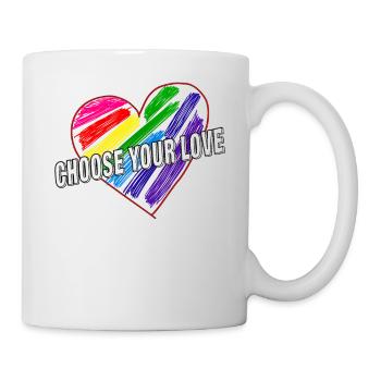 HEART CHOOSE YOUR LOVE - Mug - white - Right