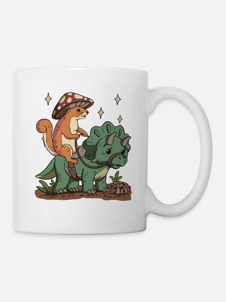 Cottagecore Eichhörnchen - Tasse - Weiß