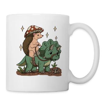 Cottagecore Igel - Tasse - Weiß - Rechts