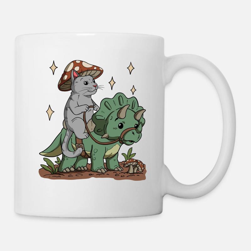 Chat Cottagecore - Mug blanc - blanc