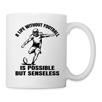 Footballspieler Footballtrainer American Football - Tasse - Weiß - Rechts