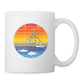 Fishing Fishing Fishing Fishing Fishing Hooks - Mug - white - Right