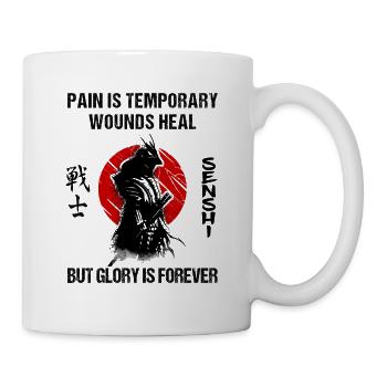La douleur est des blessures temporaires guérit mais la gloire est éternelle - Mug blanc - blanc - Droite