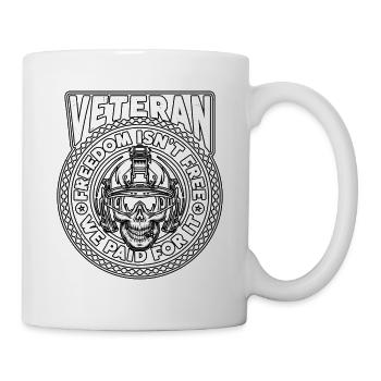 La liberté des anciens combattants n’est pas gratuite Nous, anciens combattants - Mug blanc - blanc - Droite