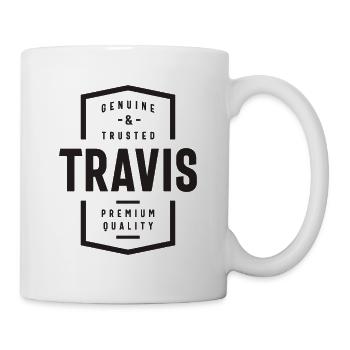 Travis Genuine and Trusted Travis Name - Mug - white - Right