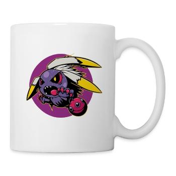 Monster Crash - Monstre violet cool - Mug blanc - blanc - Droite