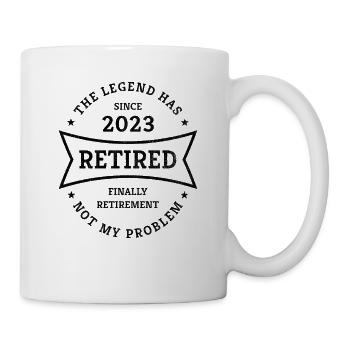 Retraite 2023 Enfin un cadeau de pension pour les retraités - Mug blanc - blanc - Droite