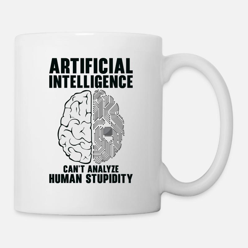 Programmeur d’intelligence artificielle Cerveau - Mug blanc - blanc