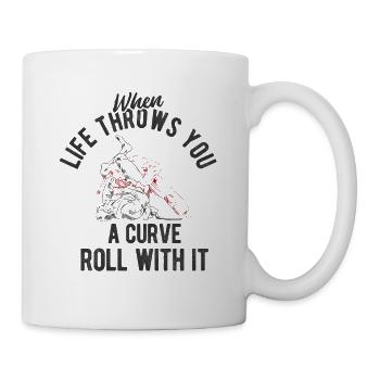 BJJ Jiu Jitsu - Tasse - Weiß - Rechts