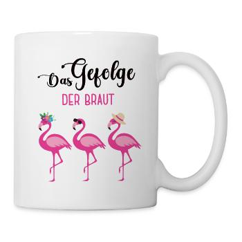 Team Braut Bride Trauzeugin Junggesellinenabschied - Tasse - Weiß - Rechts