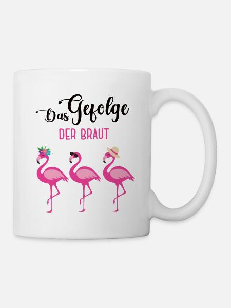 Team Braut Bride Trauzeugin Junggesellinenabschied - Tasse - Weiß