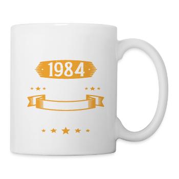 Anniversaire Millésime Fabriqué en Octobre 1984 - Mug blanc - blanc - Droite