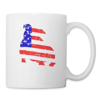 American Bulldog 4th of July Dog Lover - Mug - white - Right