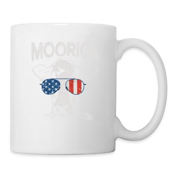 Cow July 4 Moorica Merica Patriotic Cows USA - Mug - white - Right