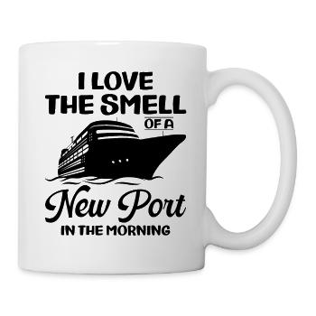 Funny Cruising Kreuzfahrtschiff Kreuzfahrtschiff - Tasse - Weiß - Rechts