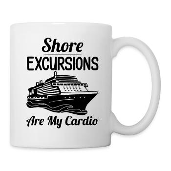 Funny Cruising Kreuzfahrtschiff Kreuzfahrtschiff - Tasse - Weiß - Rechts