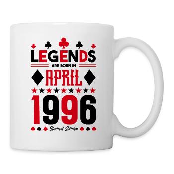 cadeau d'anniversaire avril 1996. jeux de carte. - Mug blanc - blanc - Droite