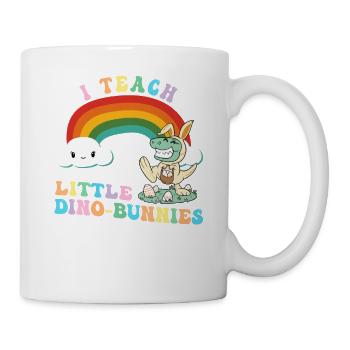 Groovy I Teach the Cutest Dino-Bunnies Easter Day - Mug - white - Right