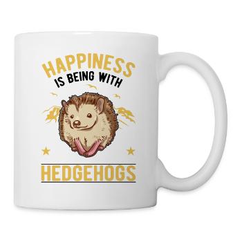 Hedgehog luck spiny - Mug - white - Right