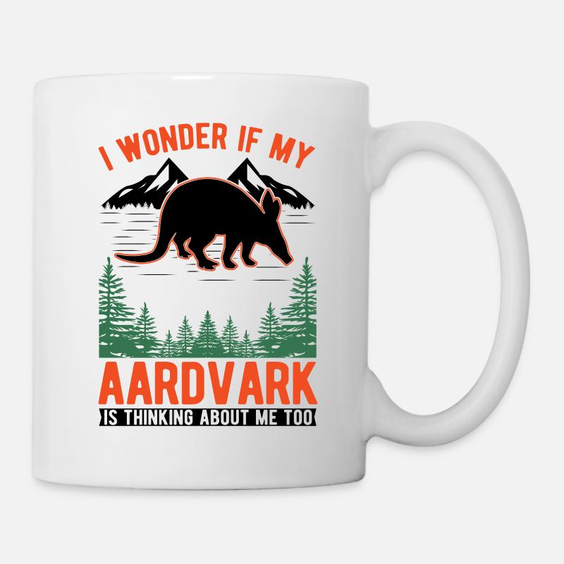 Erdferkel Geschenk Aardvark - Tasse - Weiß