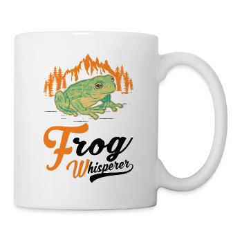 Frosch Flüsterer Geschenk Laubfrosch - Tasse - Weiß - Rechts