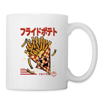 Japon French frites kanji - Mug blanc - blanc - Droite