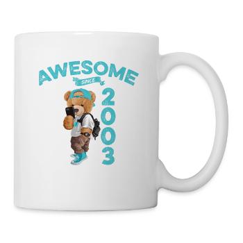 2003 Birthday Teddy Bear Awesome since - Mug - white - Right