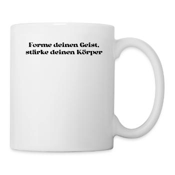 Pilates - Forme deinen Geist, stärke deinen - Tasse - Weiß - Rechts