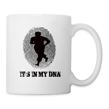 Laufsport Joggen Its In My Dna - Tasse - Weiß - Rechts
