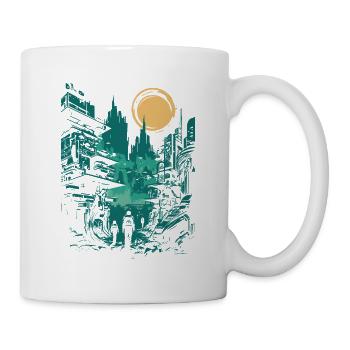 Découvrez l’avenir avec notre Future City - Mug blanc - blanc - Droite