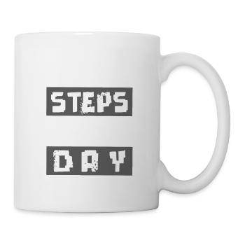erfolg kleine schritte - Tasse - Weiß - Rechts