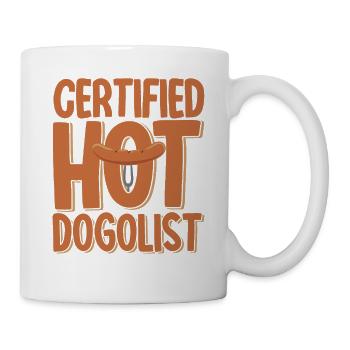 Certified Hot Dog Lovers Hot Dog Gift - Mug - white - Right