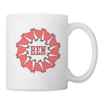 Couronne d’enterrement de vie de jeune fille - ROSE - Mug blanc - blanc - Droite