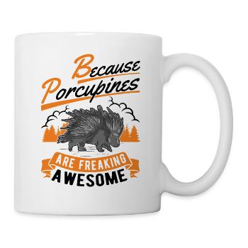 Porcupine Gift Porcupine - Mug - white - Right