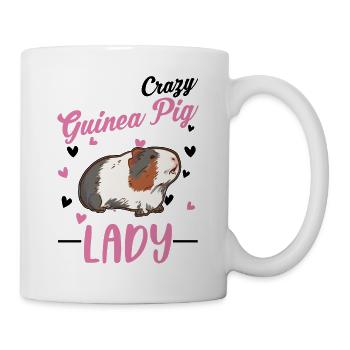 Meerschweinchen Frau Guinea Pig - Tasse - Weiß - Rechts