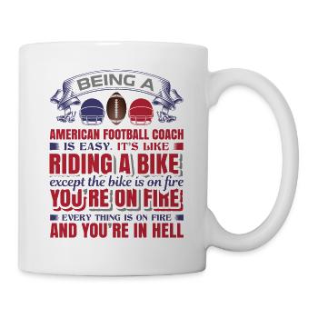 FoundLux New Design, BEING A AMERICAN FOOTBALL - Mug - white - Right