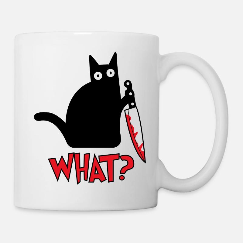 Cat What? - Tasse - Weiß