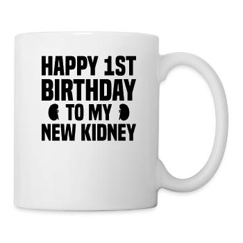 Kidney transplant Organ donor - Mug - white - Right