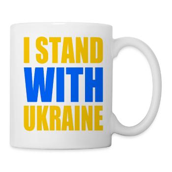 I stand with ukraine - Tasse - Weiß - Rechts