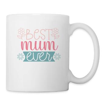Süße Muttertags-Familienliebe - Beste Mutter - Tasse - Weiß - Rechts