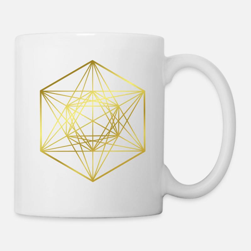 Graphisme - design graphique - géométrie sacrée - Mug blanc - blanc