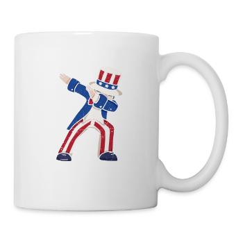 Dabbing 4 juillet Dab Dance Pose Pride America USA - Mug blanc - blanc - Droite