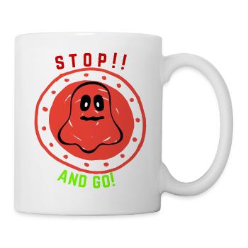 Stop!! And Go! - Mug - white - Right