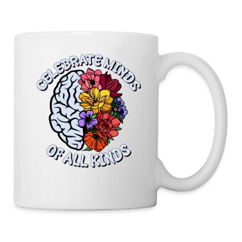 Célébrez les esprits de toutes sortes Neurodiversité Autisme - Mug blanc - blanc - Droite