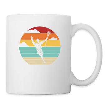 Retro Intercrosse Lax Player Polo Crosse Trainer - Mug - white - Right